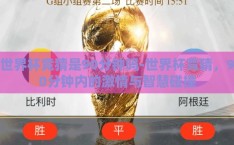 世界杯竞猜是90分钟吗-世界杯竞猜，90分钟内的激情与智慧碰撞