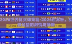 2026世界杯买球竞猜-2026世界杯，买球竞猜的激情与策略
