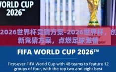 2026世界杯竞猜方案-2026世界杯，创新竞猜方案，点燃足球激情