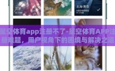 星空体育app注册不了-星空体育APP注册难题，用户视角下的困境与解决之道