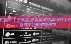 世界杯下注官网-世界杯激情与理性下注，官方平台的智慧选择