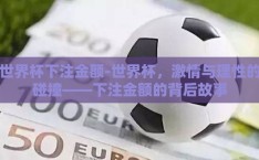 世界杯下注金额-世界杯，激情与理性的碰撞——下注金额的背后故事