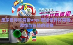 足球世界杯竞猜app-足球世界杯竞猜，激情与智慧的碰撞