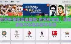 世界杯竞猜网址推荐-世界杯竞猜，探索激情与乐趣的数字乐园