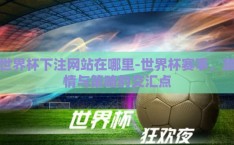 世界杯下注网站在哪里-世界杯赛事，激情与策略的交汇点