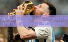 阿根廷世界杯盘口-2023年阿根廷世界杯盘口，足球盛宴的背后与未来展望
