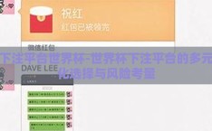 下注平台世界杯-世界杯下注平台的多元化选择与风险考量