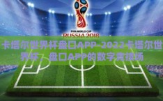 卡塔尔世界杯盘口APP-2022卡塔尔世界杯，盘口APP的数字竞技场
