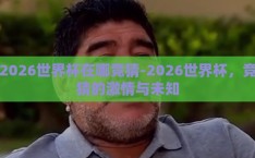 2026世界杯在哪竞猜-2026世界杯，竞猜的激情与未知