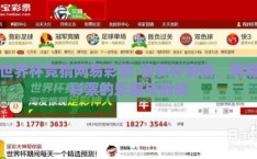 世界杯竞猜网易彩票-世界杯竞猜，网易彩票的乐趣与挑战