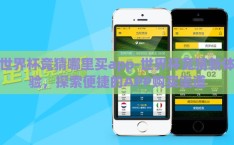 世界杯竞猜哪里买app-世界杯竞猜新体验，探索便捷的APP购买渠道