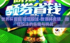 世界杯竞猜 微信投注-世界杯竞猜，微信投注的乐趣与挑战