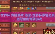 世界杯 竞猜游戏 酒吧-世界杯激情之夜，酒吧里的竞猜游戏