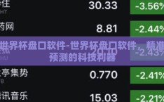 世界杯盘口软件-世界杯盘口软件，精准预测的科技利器