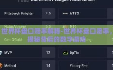 世界杯盘口赔率解释-世界杯盘口赔率，揭秘背后的数字游戏