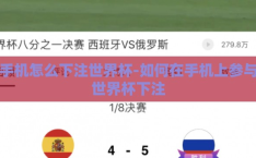 手机怎么下注世界杯-如何在手机上参与世界杯下注