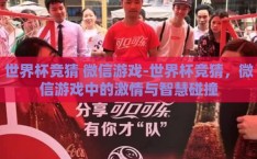 世界杯竞猜 微信游戏-世界杯竞猜，微信游戏中的激情与智慧碰撞
