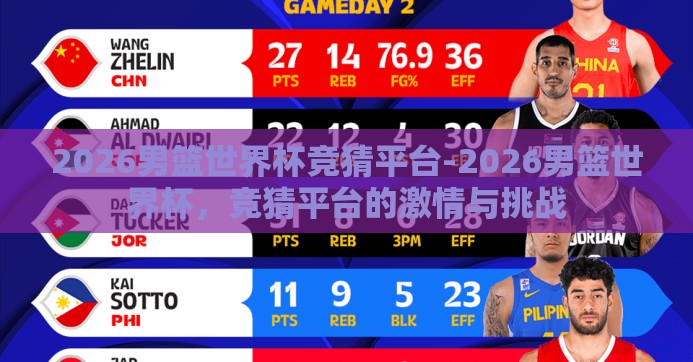 2026男篮世界杯竞猜平台-2026男篮世界杯，竞猜平台的激情与挑战