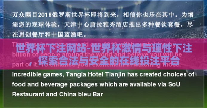 世界杯下注网站-世界杯激情与理性下注，探索合法与安全的在线投注平台