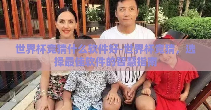 世界杯竞猜什么软件好-世界杯竞猜，选择最佳软件的智慧指南