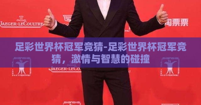 足彩世界杯冠军竞猜-足彩世界杯冠军竞猜，激情与智慧的碰撞