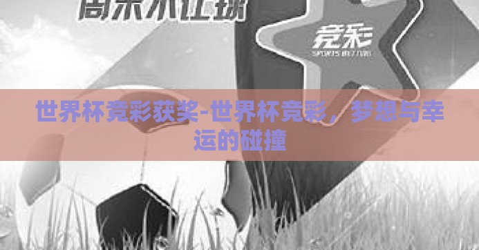 世界杯竞彩获奖-世界杯竞彩，梦想与幸运的碰撞