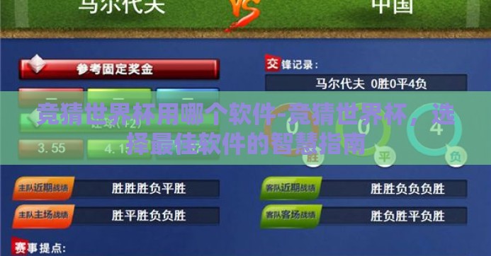 竞猜世界杯用哪个软件-竞猜世界杯，选择最佳软件的智慧指南