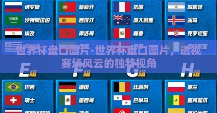 世界杯盘口图片-世界杯盘口图片，透视赛场风云的独特视角