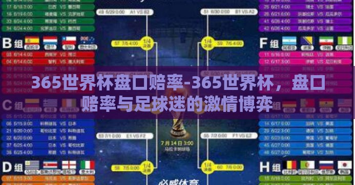365世界杯盘口赔率-365世界杯,盘口赔率与足球迷的激情博弈 365世界杯盘口赔率-365世界杯,盘口赔率与足球迷的激情博弈